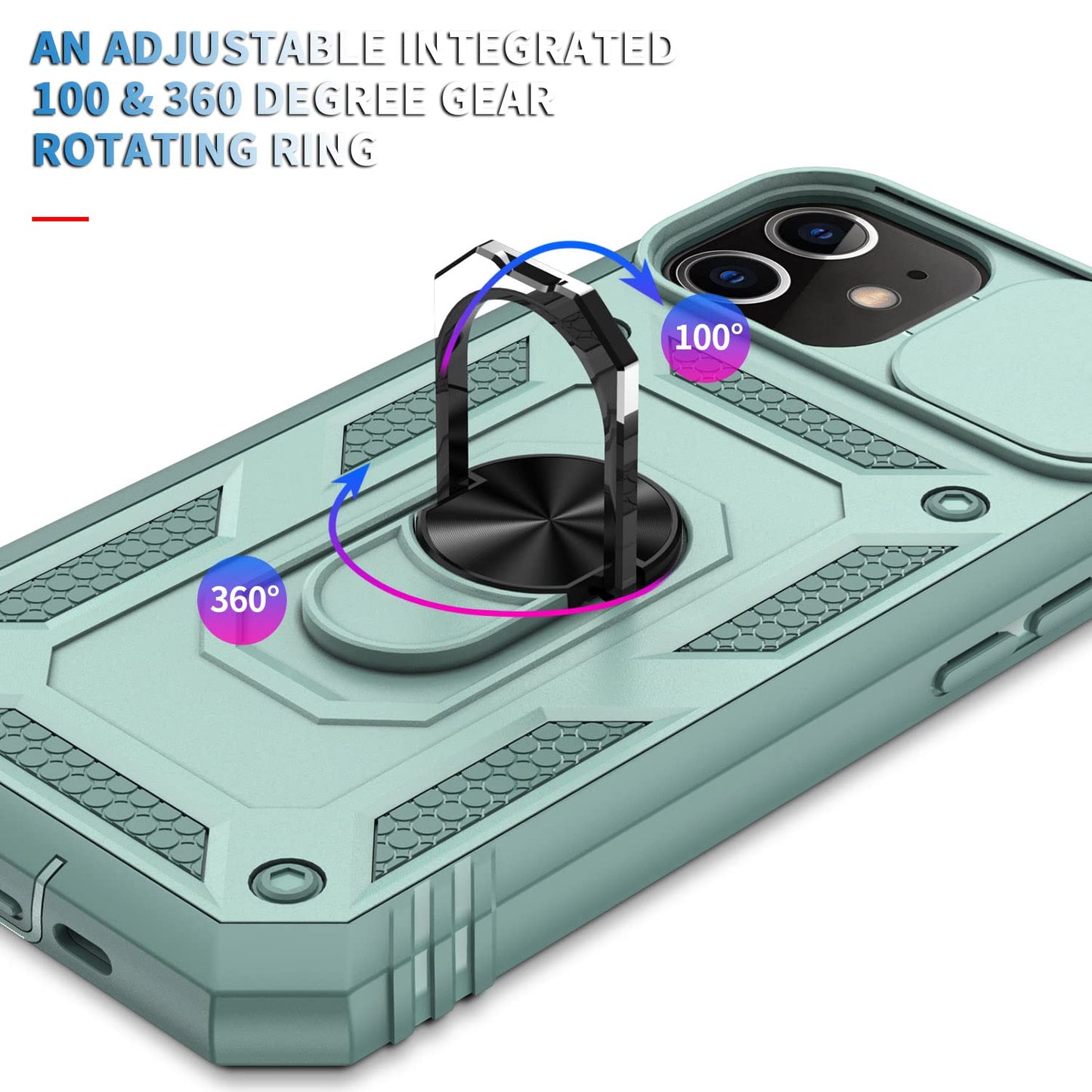 iPhone 11 MagSafe Case with Camera lens & Ring Holder