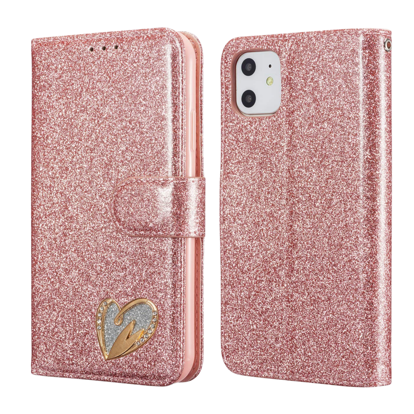 iPhone 11 Glitter Flip Wallet Case