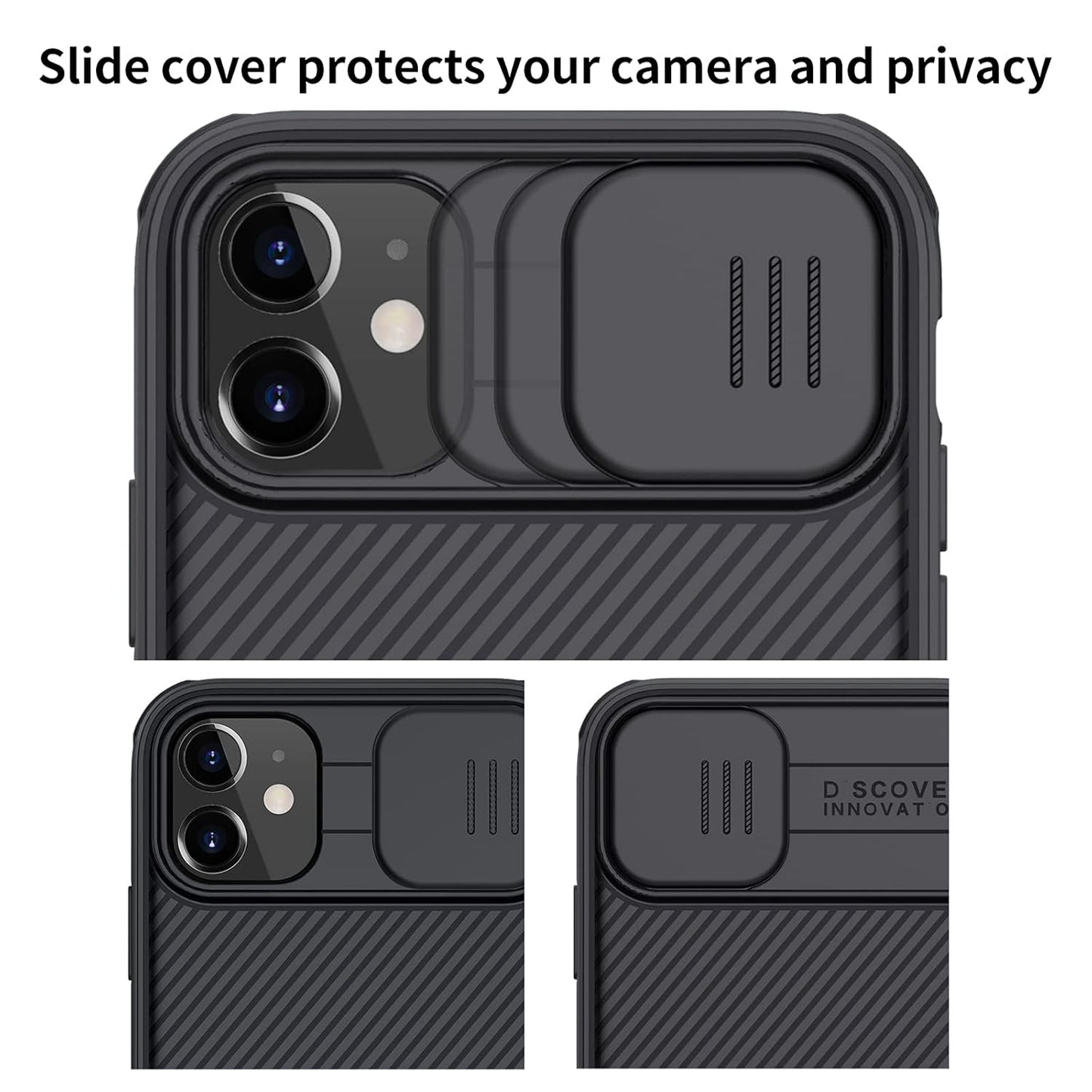 iPhone 11 Magnetic Ring Stand Case with Camera Slider