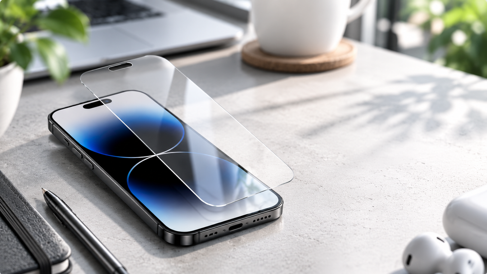 Privacy tempered glass screen protector for smartphone