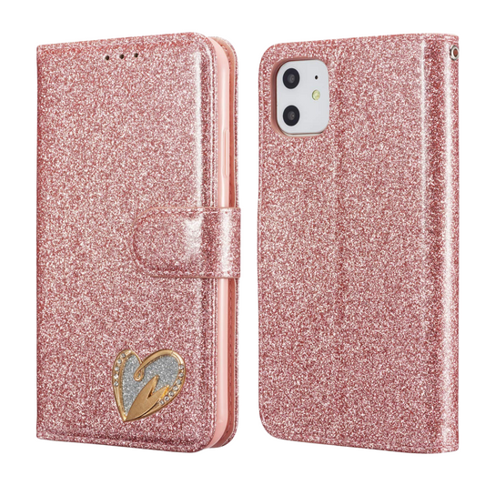 iPhone 11 Glitter Flip Wallet Case