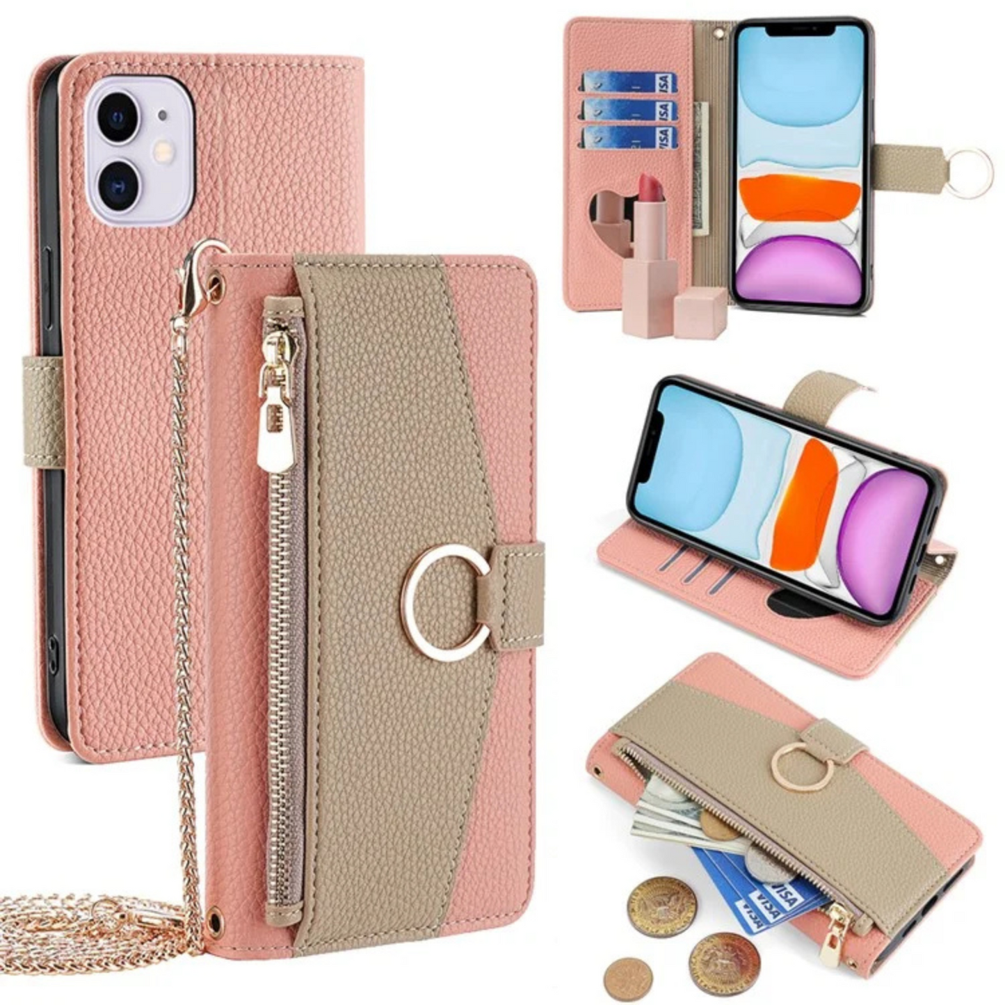 iPhone 11 Multi Wallet Case With Zip