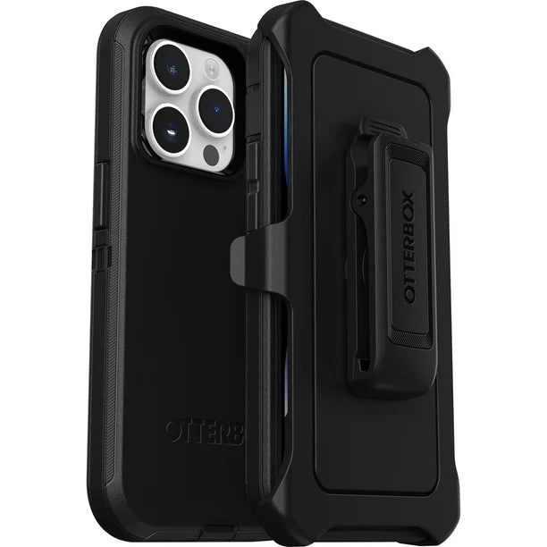 Rear view of BitzShield Armor Series Defender Case with belt clip holster