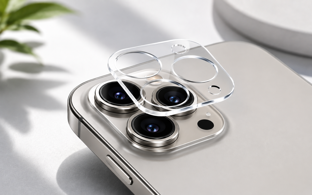 Camera lens protector for smartphone