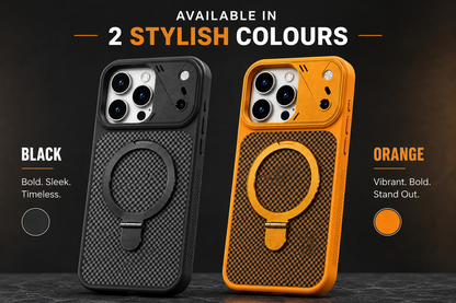Available colours for BitzShield Carbon Ring Stand MagSafe Case for iPhone 15 Pro Max
