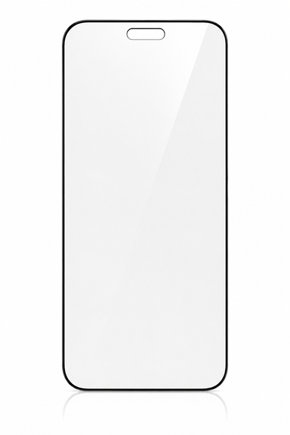 Front view of BitzShield Clear Tempered Glass Screen Protector for iPhone 15 Pro Max