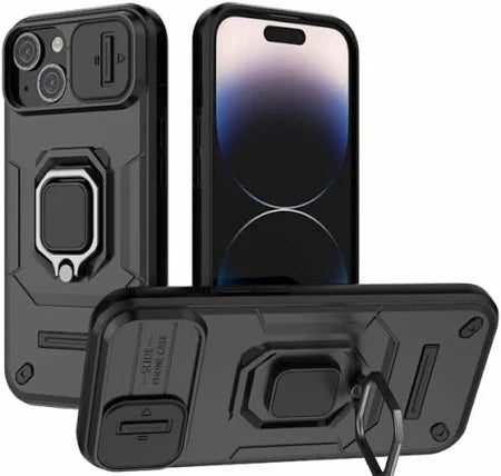 iPhone 15 MagSafe Case with Camera lens & Ring Holder